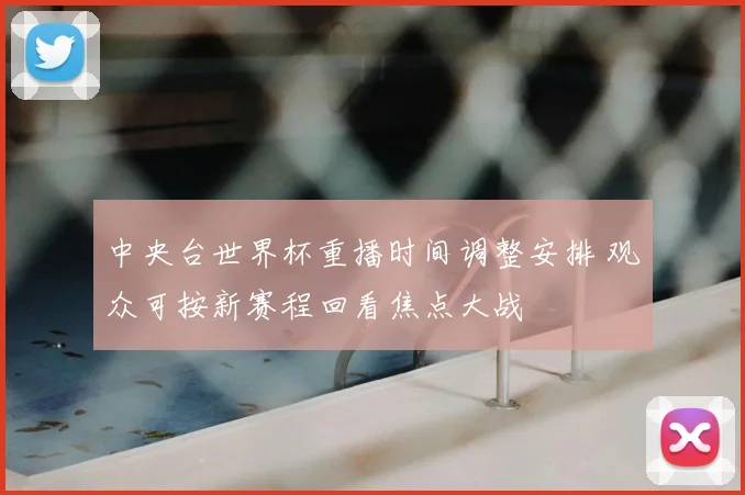 中央台世界杯重播时间调整安排 观众可按新赛程回看焦点大战